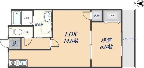 野崎駅 徒歩19分 2階の物件間取画像